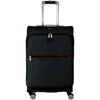 Ted Baker Softside 4-Wheel 68cm Medium Suitcase, Grey Ted Baker Softside 4-Wheel 68cm Medium Suitcase, Grey